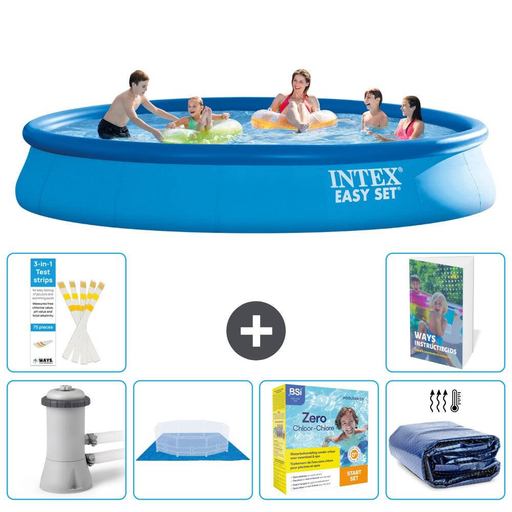 INTEX Basen Easy Set Okrągły - 457x84 cm - 7-częściowy S245