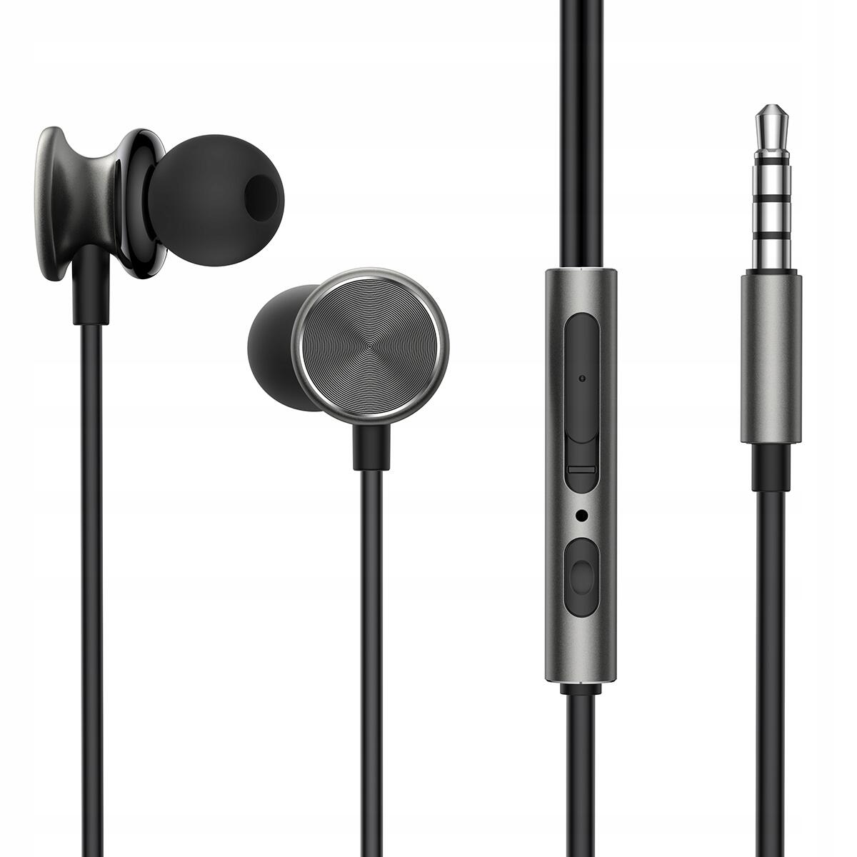 Joyroom słuchawki przewodowe mini jack 3,5mm mikrofon mocny bas