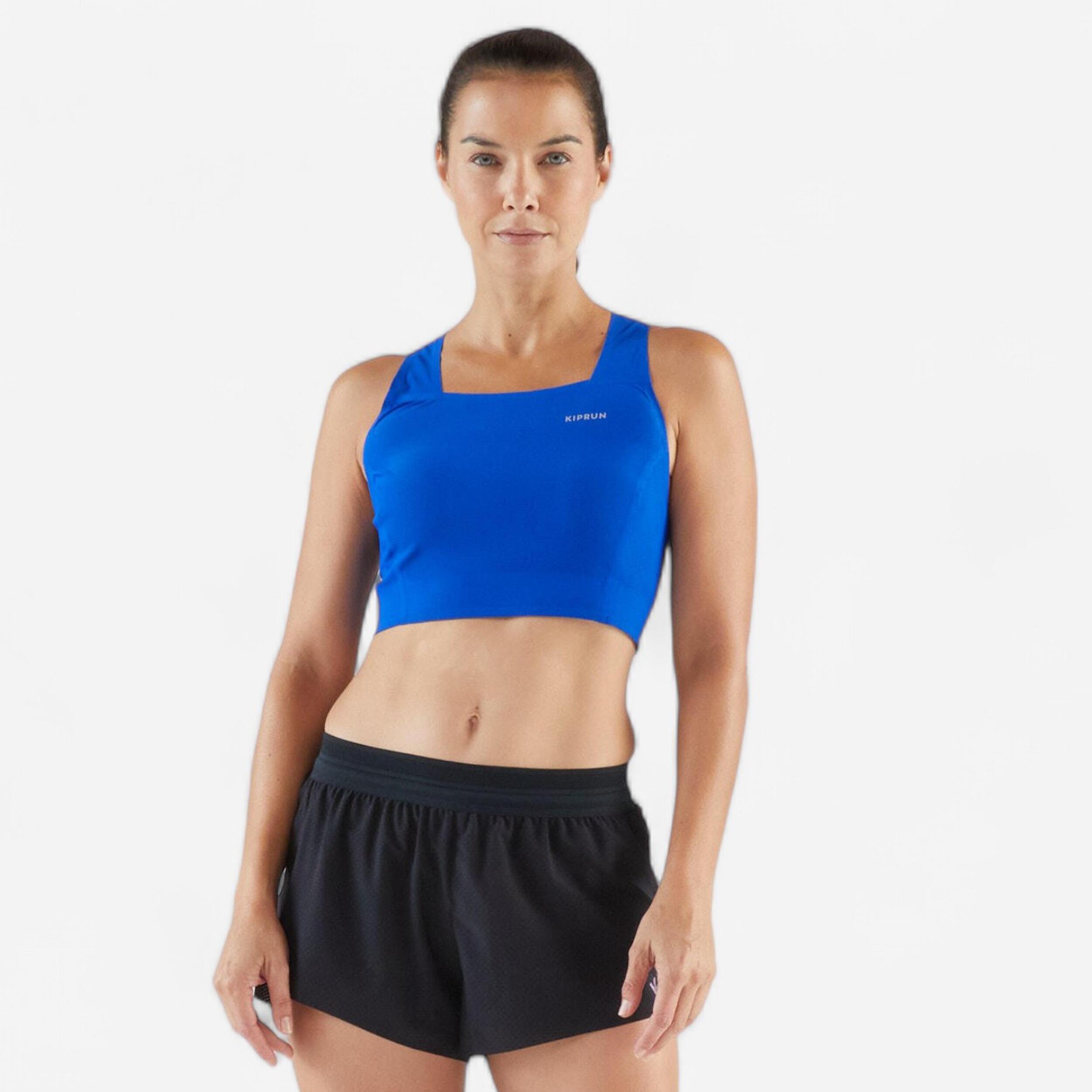 Koszulka do biegania bez rękawów damska Kiprun 900 Light crop top