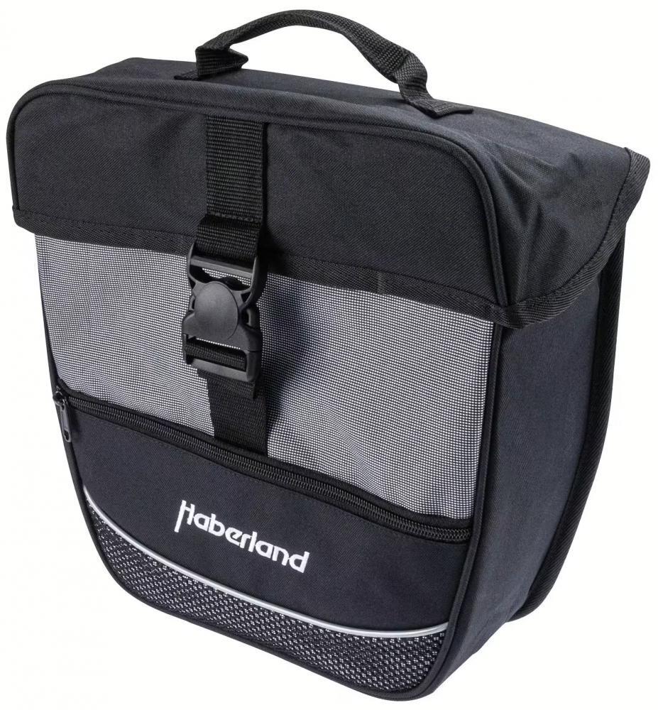 Haberland Einsteiger jednostronna torba 12,5 L czarny/srebrny