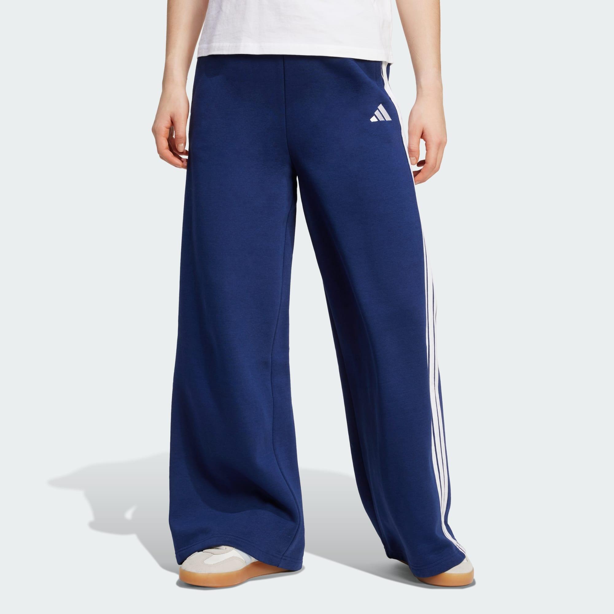 Spodnie adidas 3-Stripes Fleece Wide