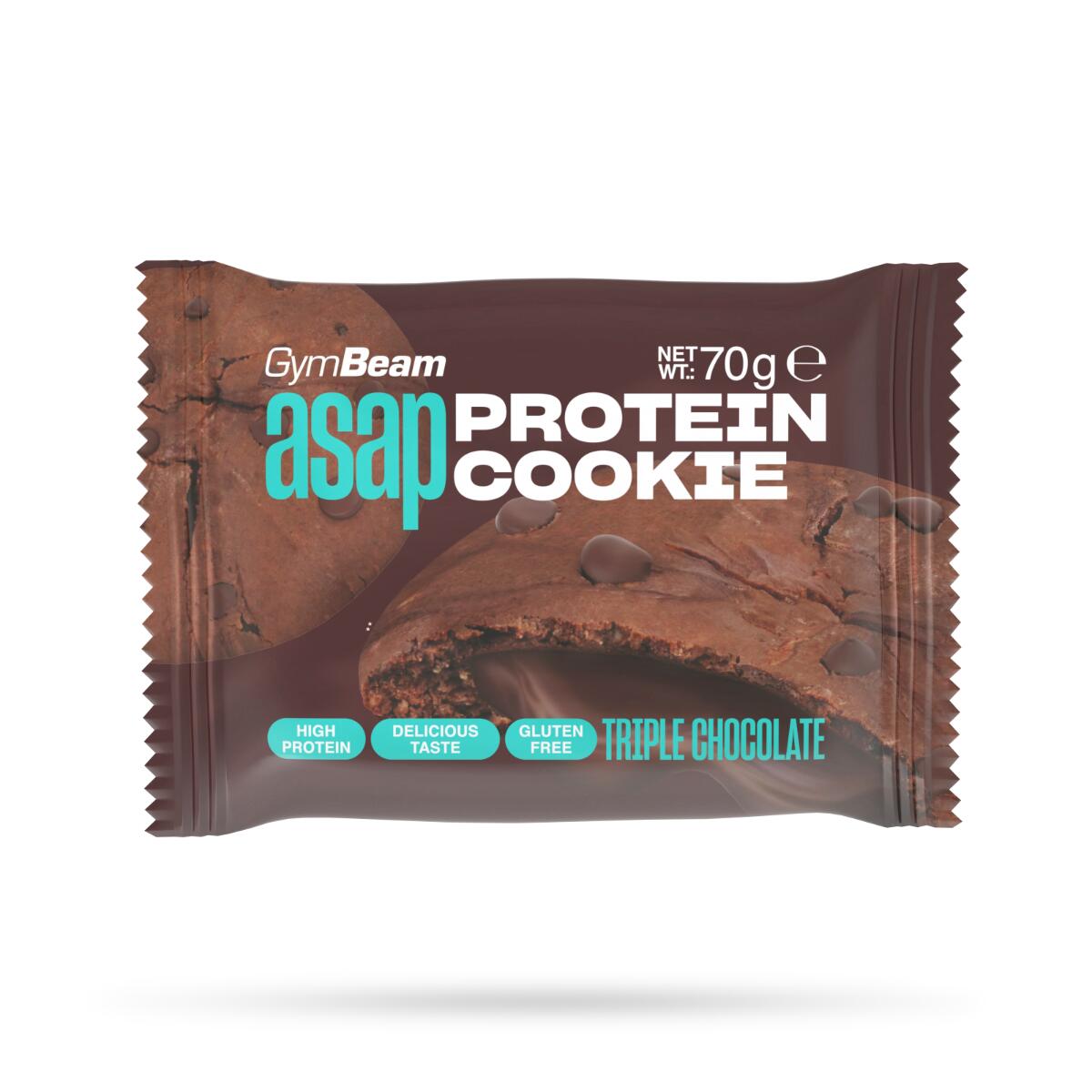Ciastko proteinowe GymBeam ASAP 70 g triple chocolate