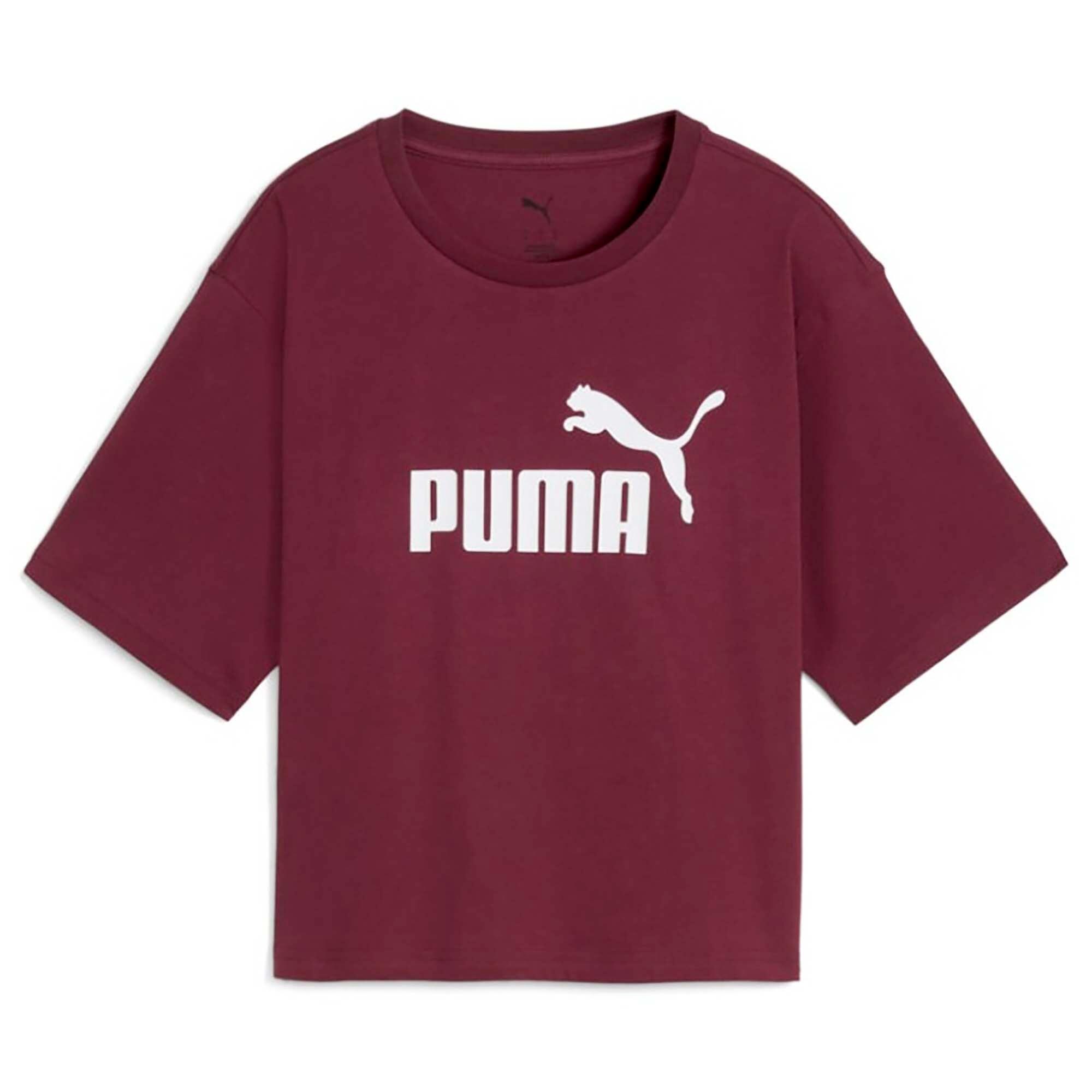 Puma Ess Krótka Koszulka Nr 1 Z Logo Na Luźnym T-Shirt Damskie