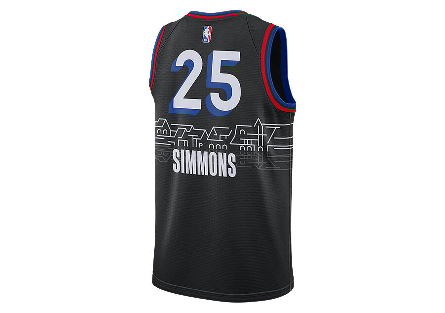 Koszulka męska nike nba philadelphia 76ers ben simmons city edition swingman