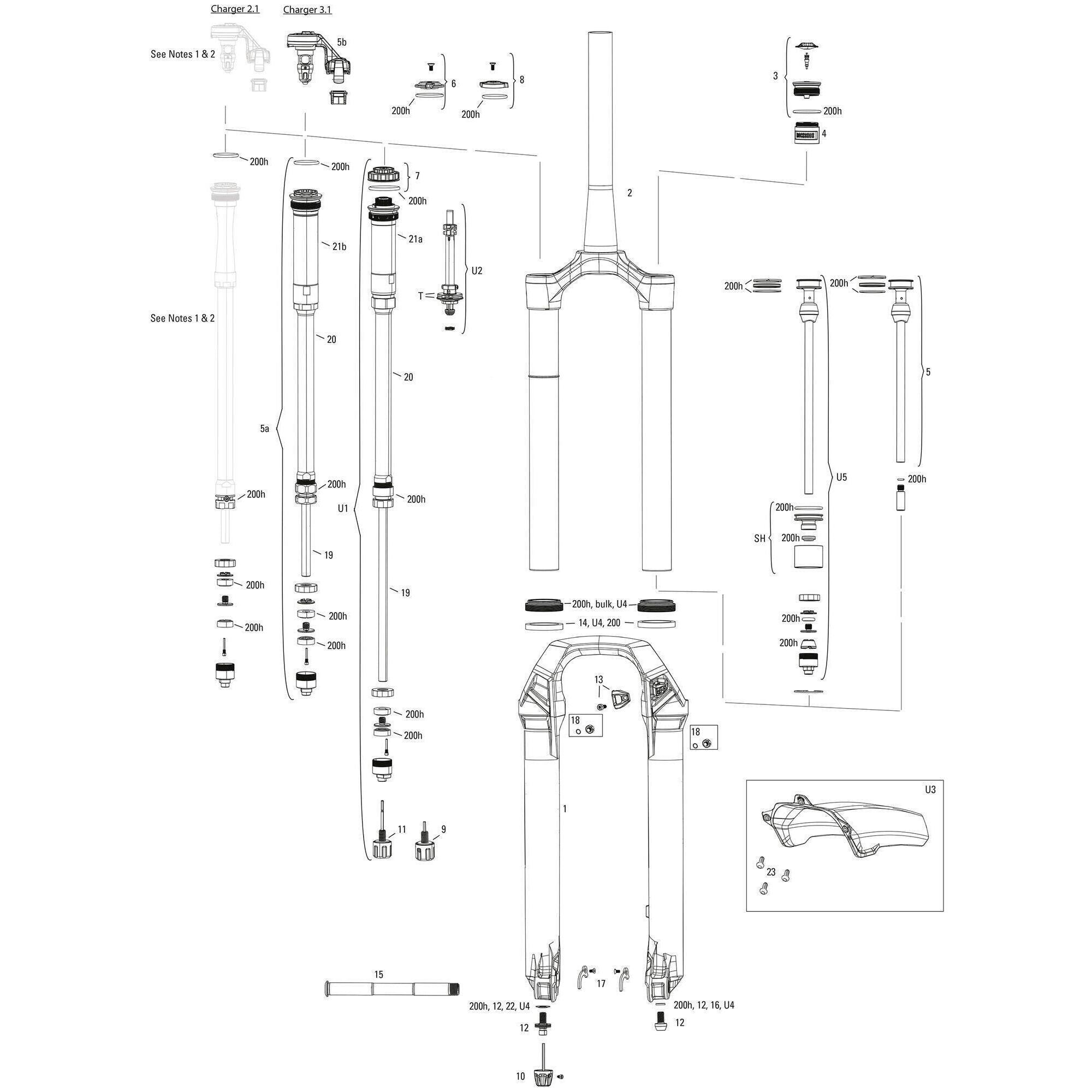 Amortyzator Rockshox Lyrik Ultimate RC2 27 5 Boost 150mm