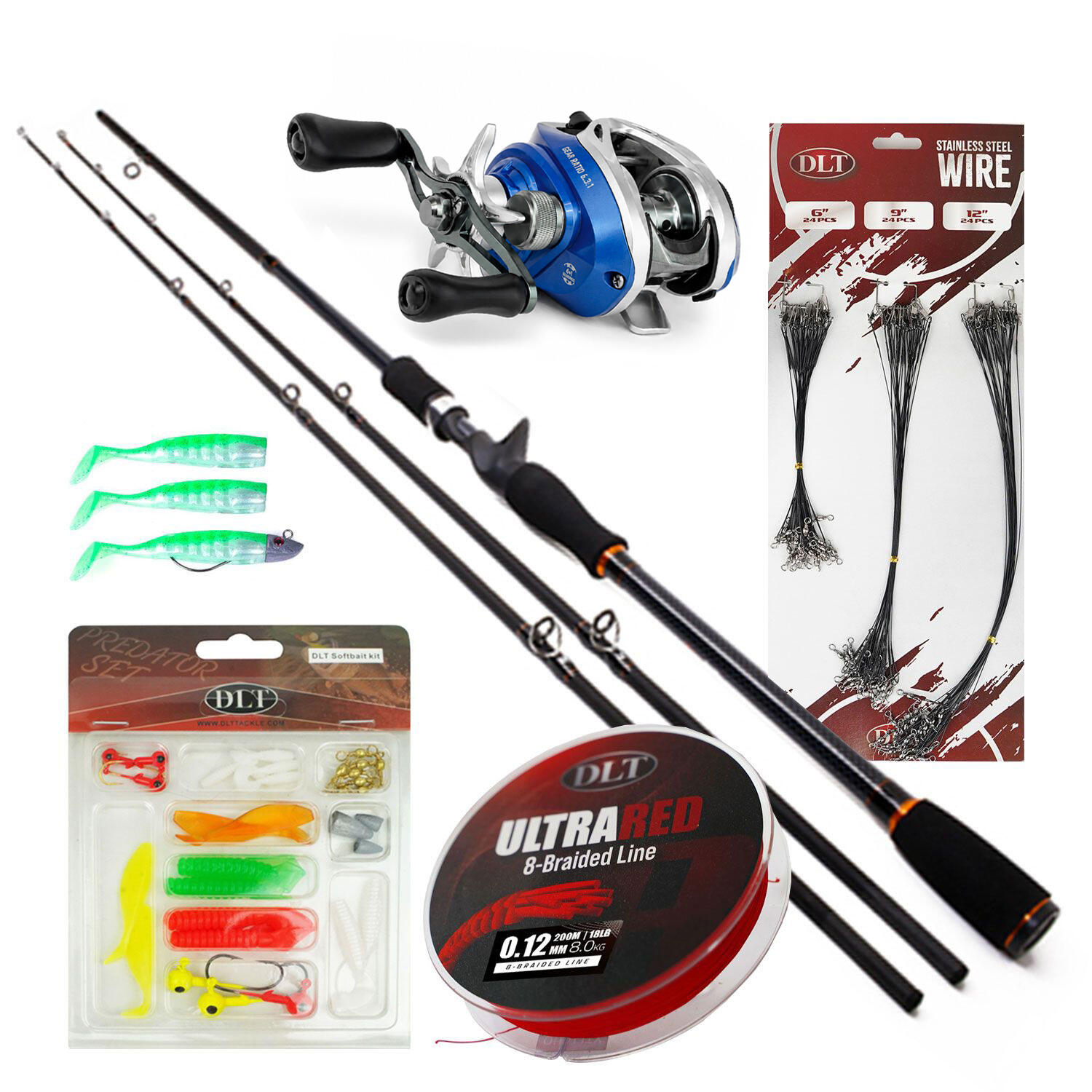 Zestaw baitcaster - wędka i kołowrotek