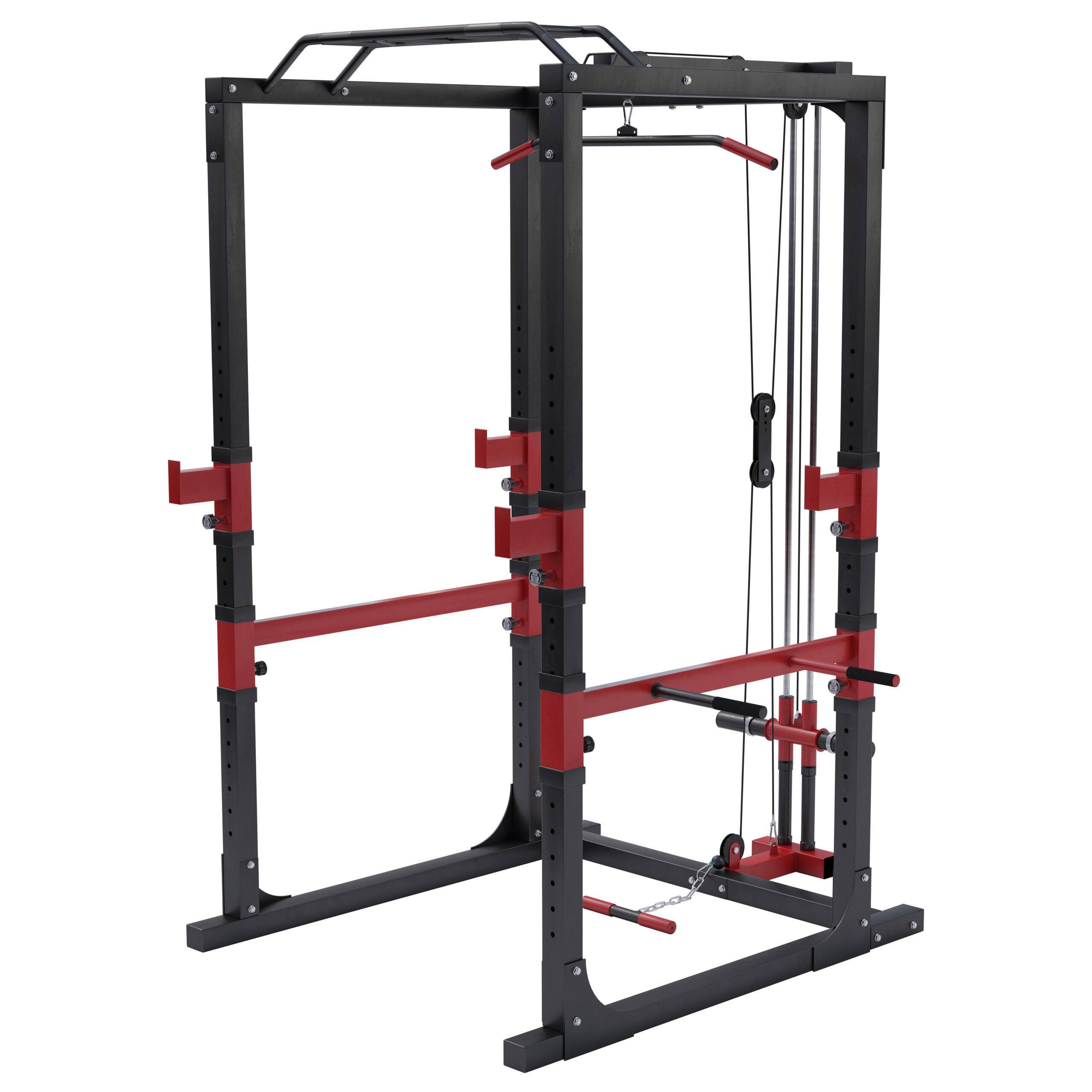 Klatka treningowa Power Lifting z wyciągiem i drążkiem do podciągania