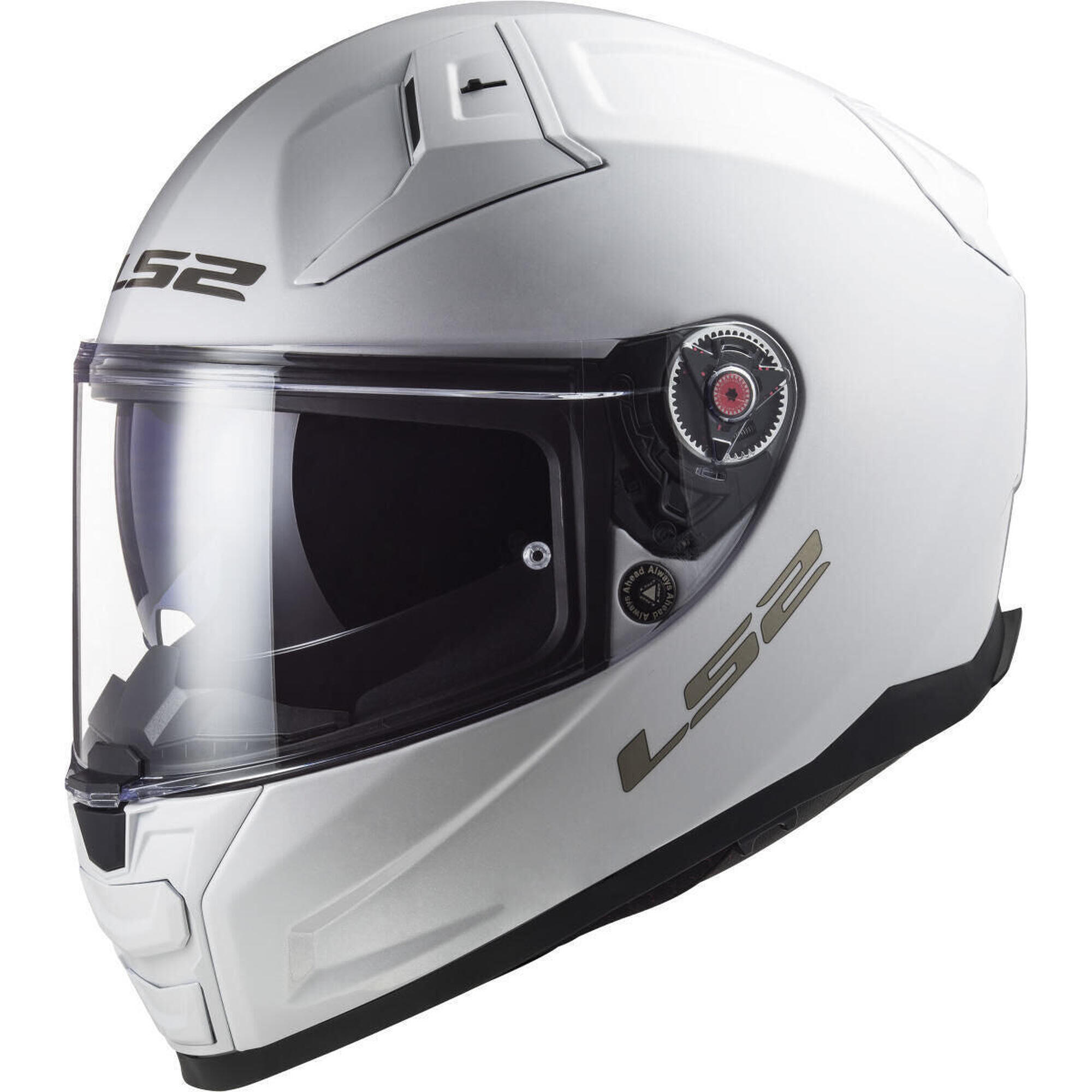 LS2 FF811 Vector II Solid kask integralny biały S