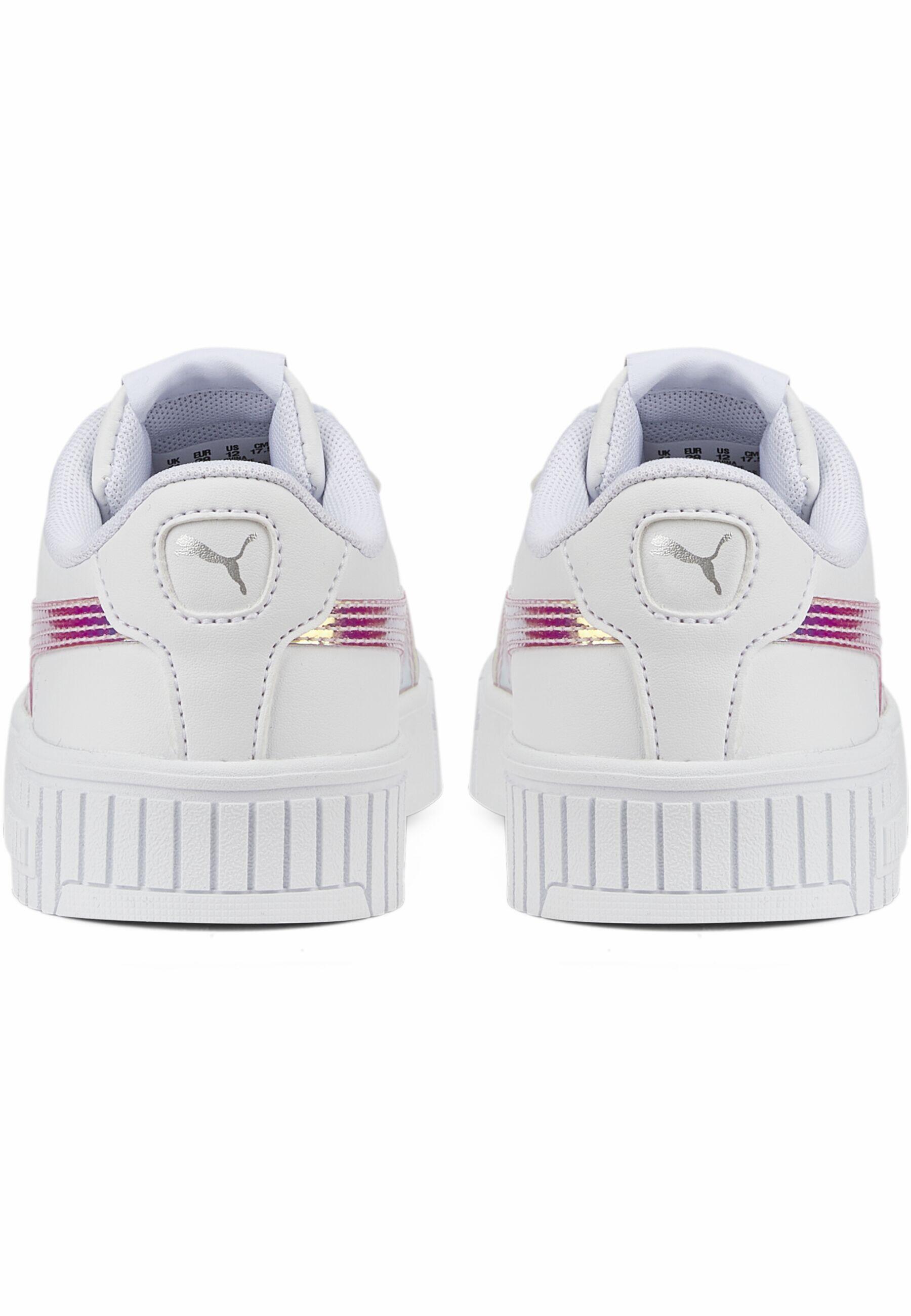 Dziecięce sneakersy Carina 2.0 Holo PUMA White Silver Gray