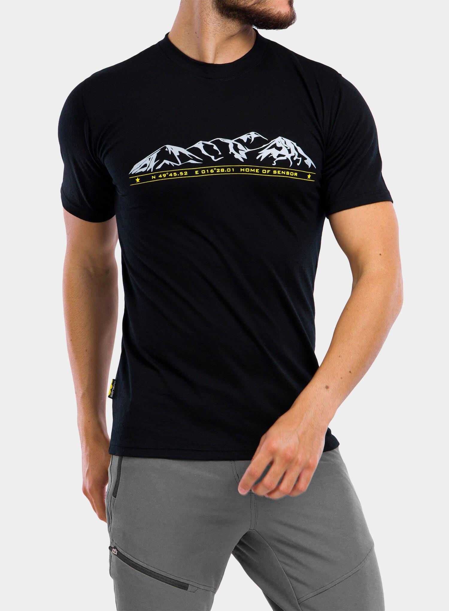 Koszulka merino męska Sensor Merino Active PT Tee S/S