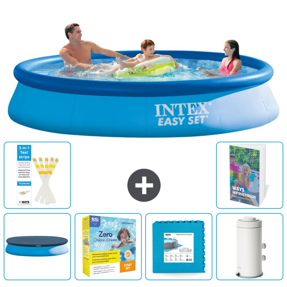 INTEX Basen Easy Set Okrągły - 366x76 cm - 7-częściowy S102