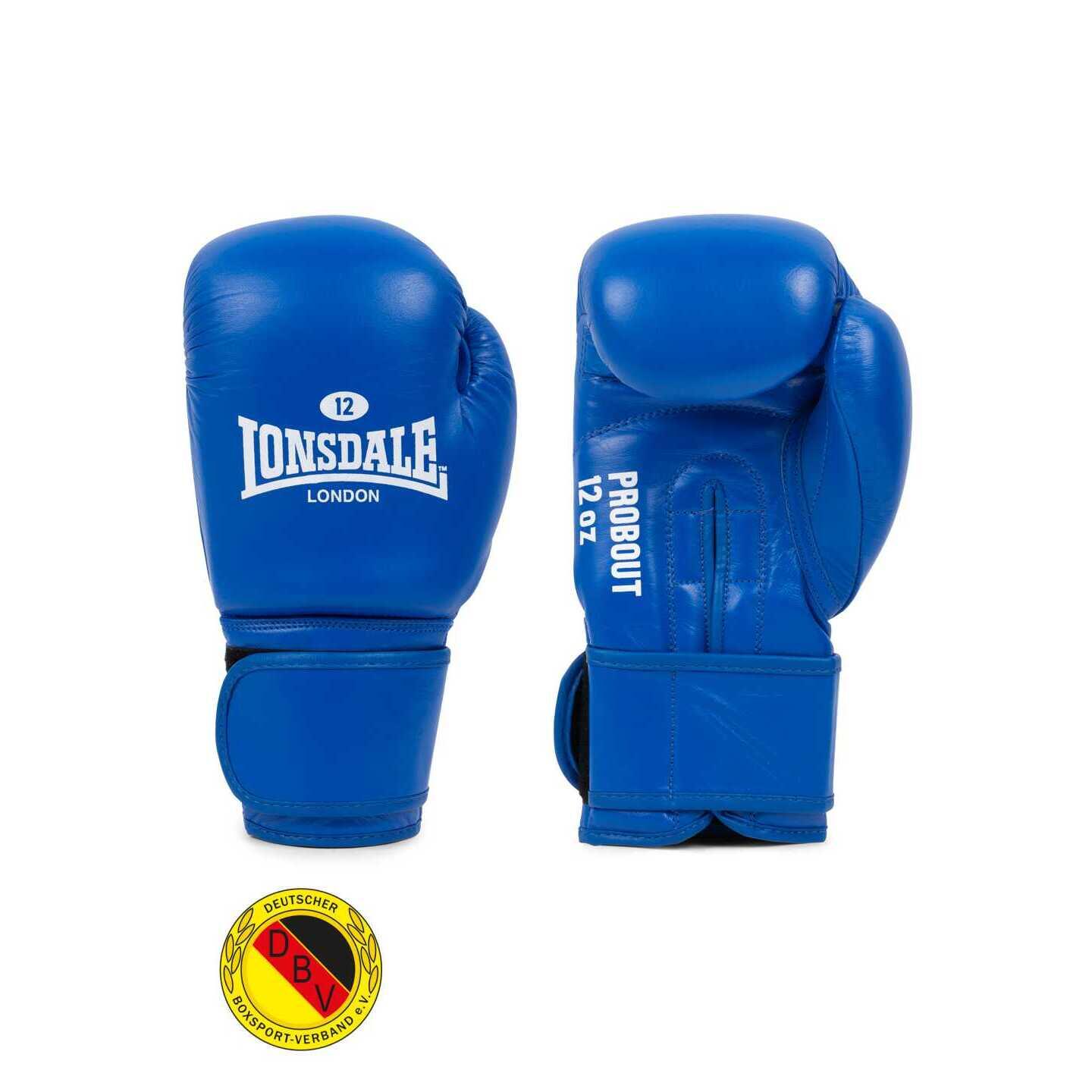Skórzane rękawice bokserskie Lonsdale Probout Dbv Contest