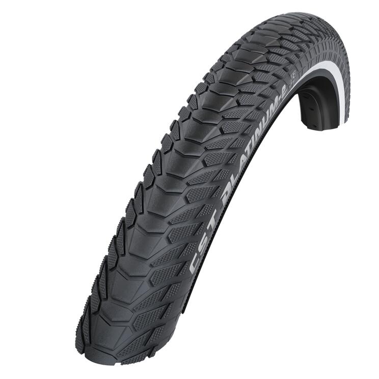 Opona Platinum E 28 X 1.75 / 47-622Mm - Czarna Z Odblaskiem