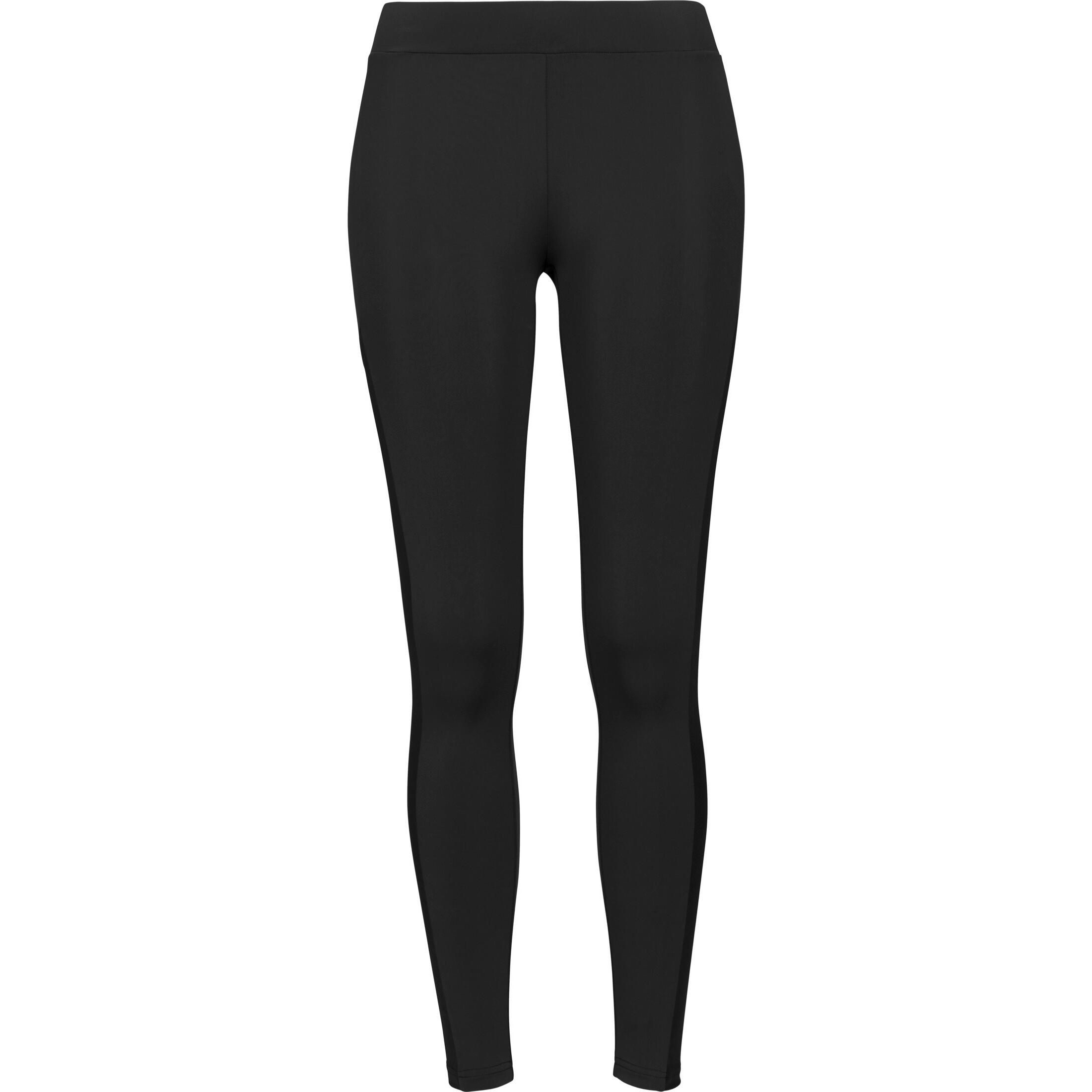 Damskie legginsy miejskie klasyczne z siatki w paski
