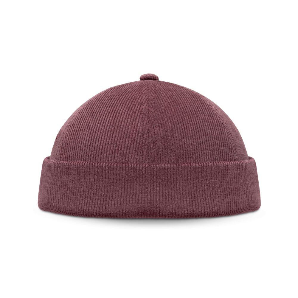Sztruksowa czapka dokerka Siroko Cord Docker Burgundy