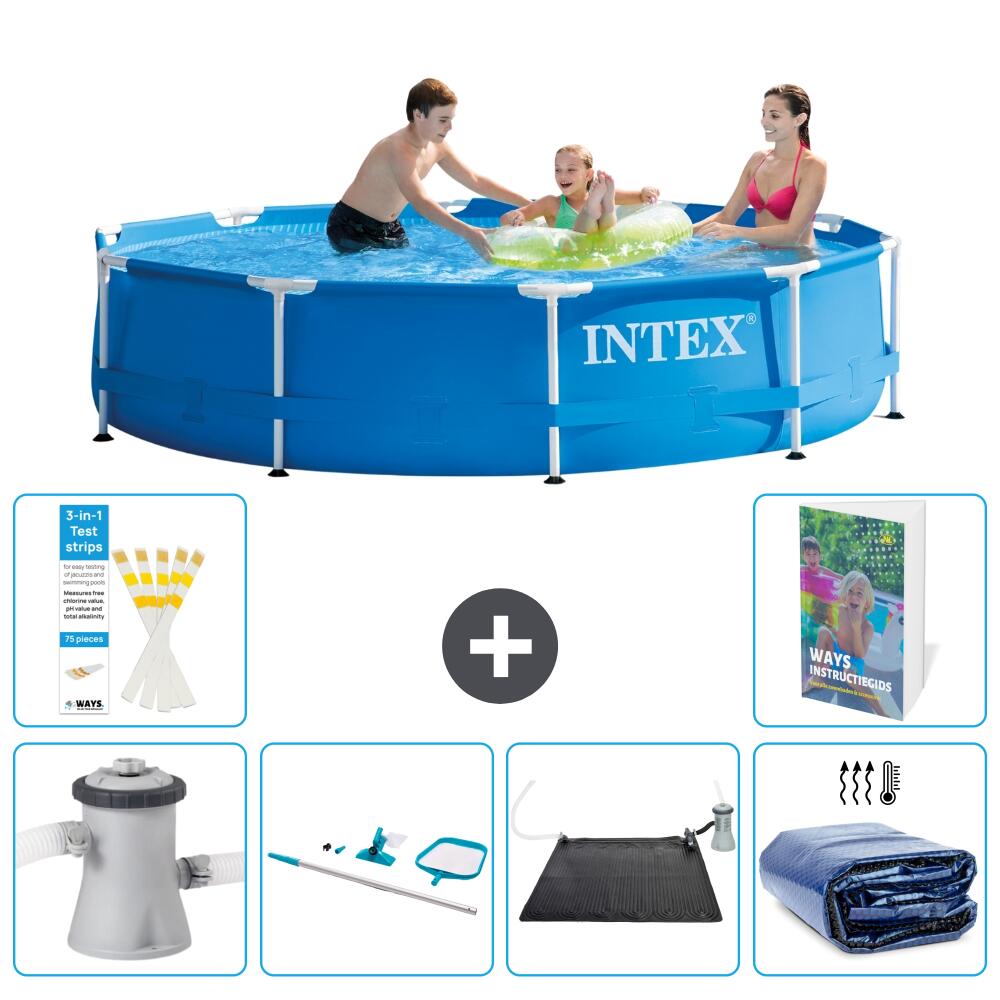 INTEX Basen ze stelażem Okrągły - 305x76 cm - 7-częściowy S235