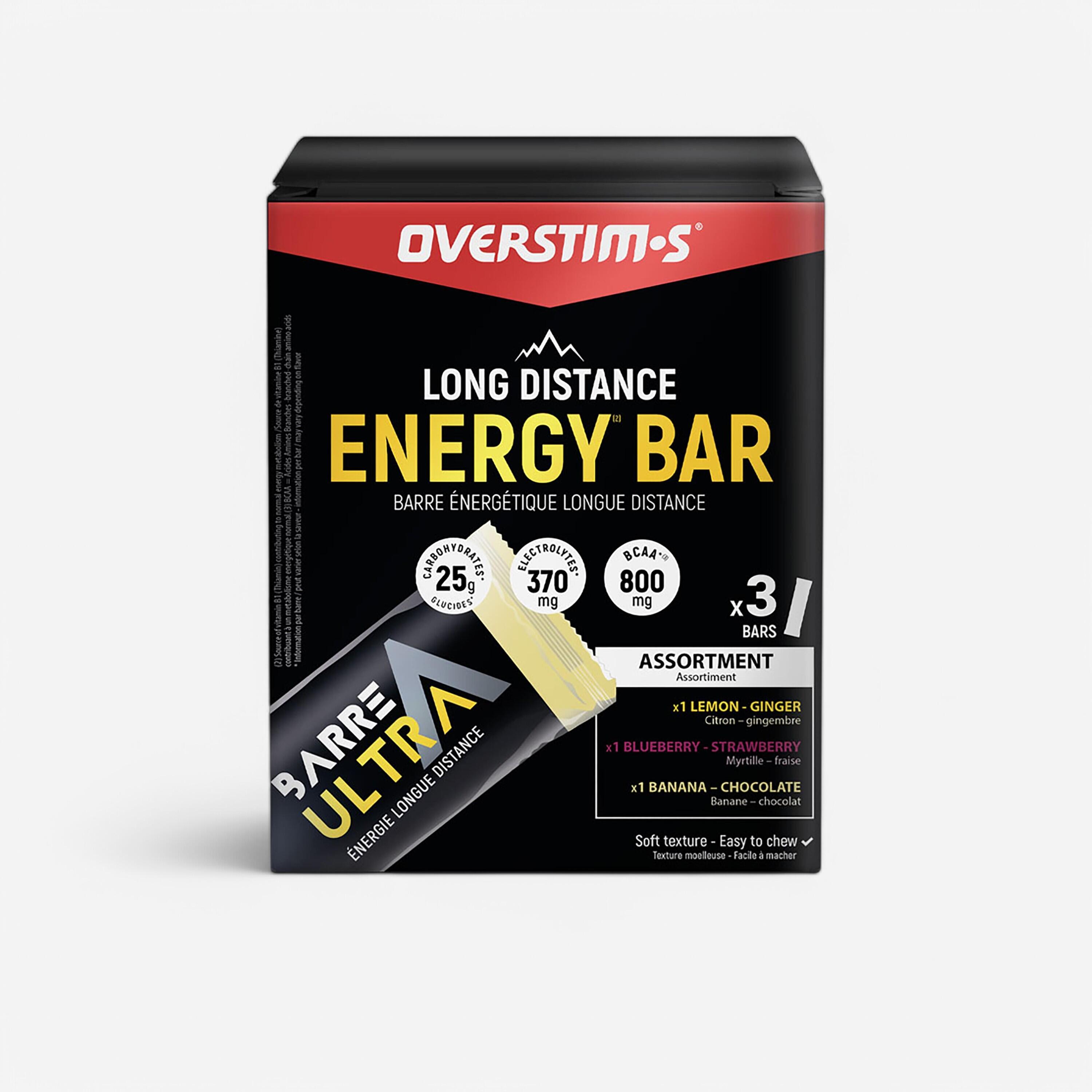 Mieszanka batonów energetycznych OVERSTIMS Energy Bar Ultra 3 x 40g