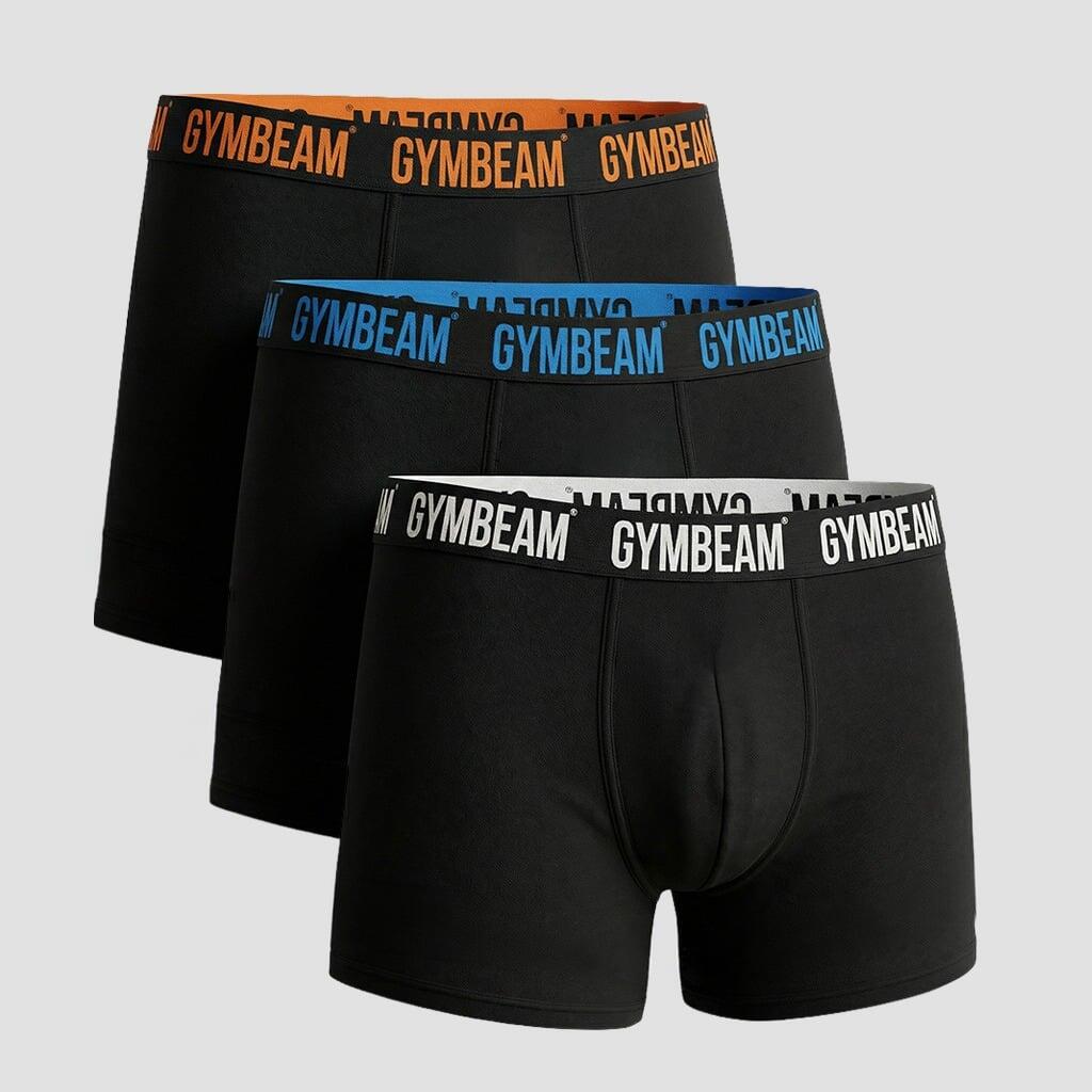 Bokserki męskie sports underwear czarne FIT 3-pak