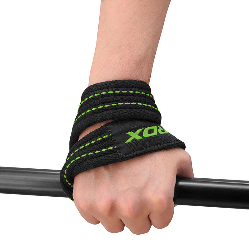 Paski do podnoszenia ciężarów RDX Weight Lifting 8 Figure Strap army green