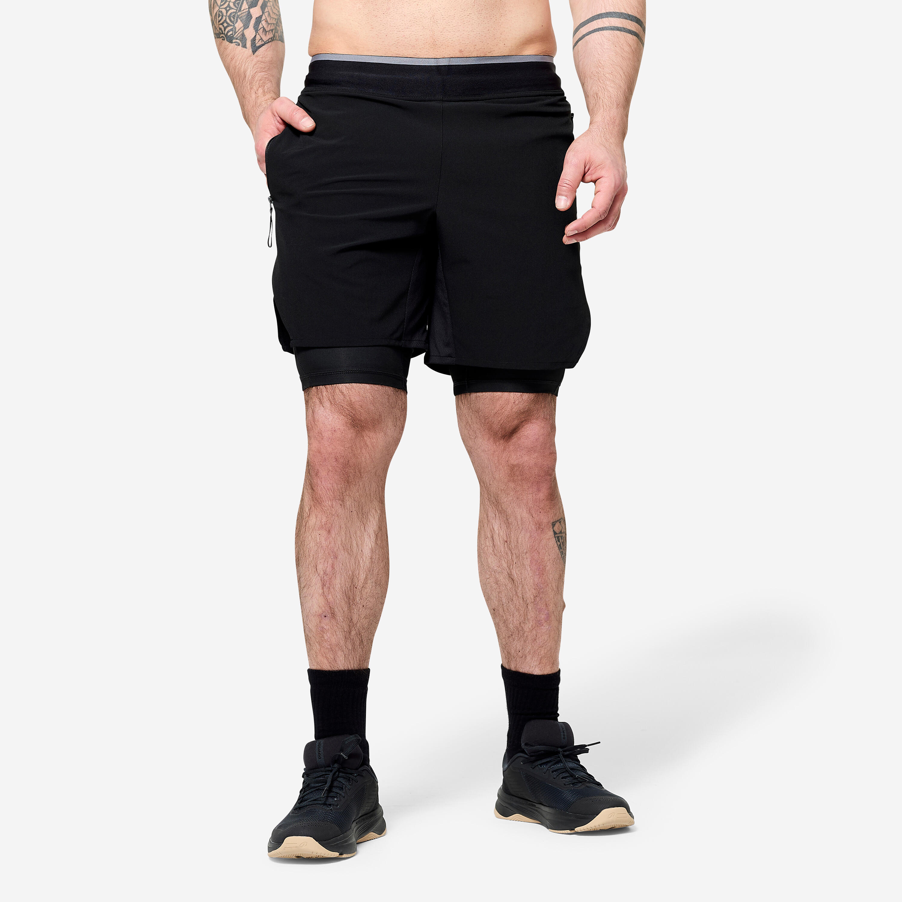 Spodenki fitness cardio męskie Domyos