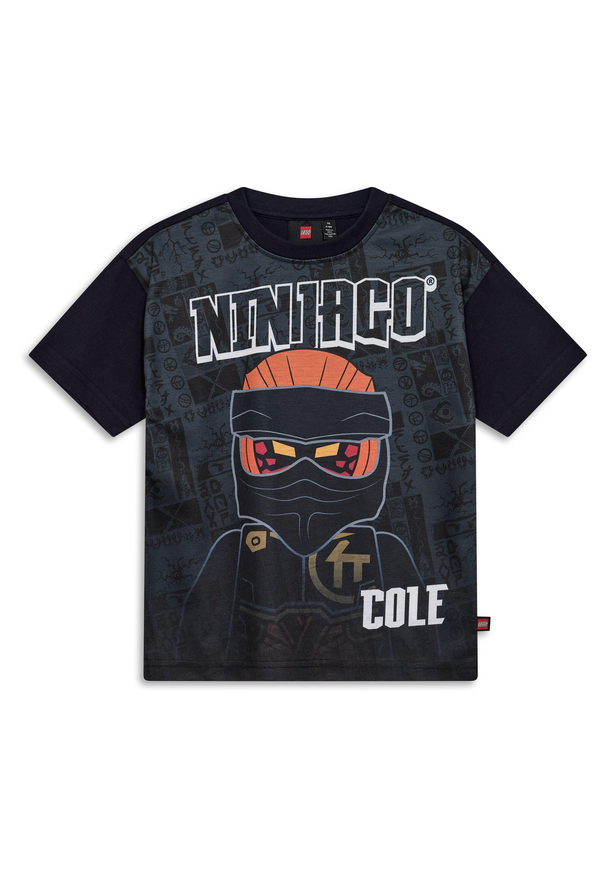 Koszulka Dziecięca Bio Bawełna LEGO Ninjago Taffy 118 Czarna