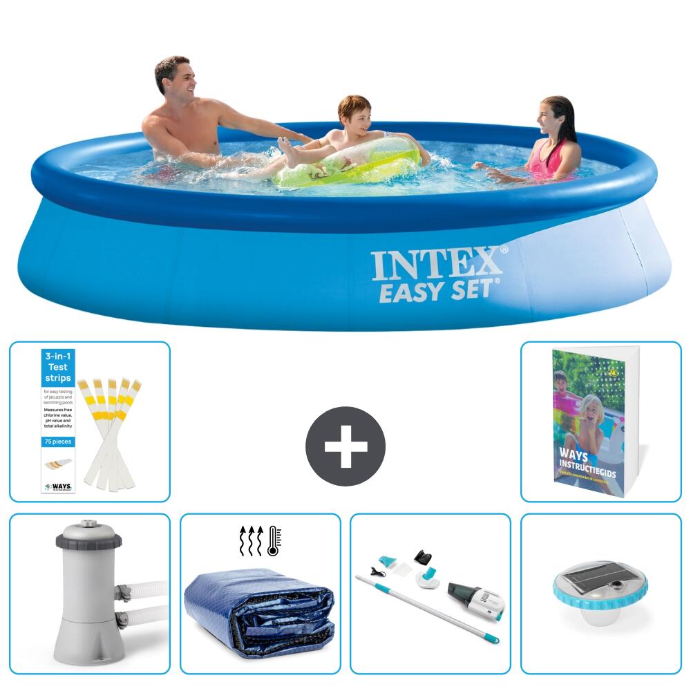 INTEX Basen Easy Set Okrągły - 366x76 cm - 7-częściowy S204