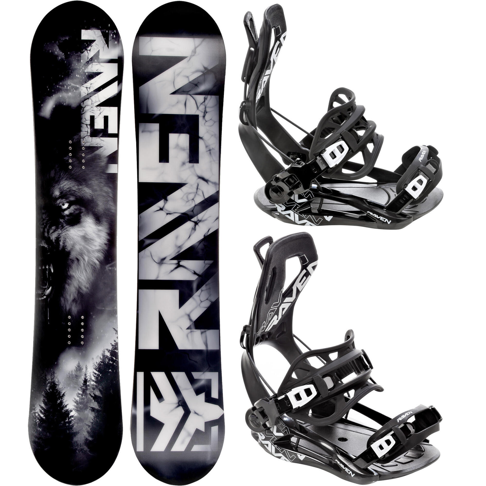 Zestaw Snowboard Raven Lupus + Wiązania Raven FT360