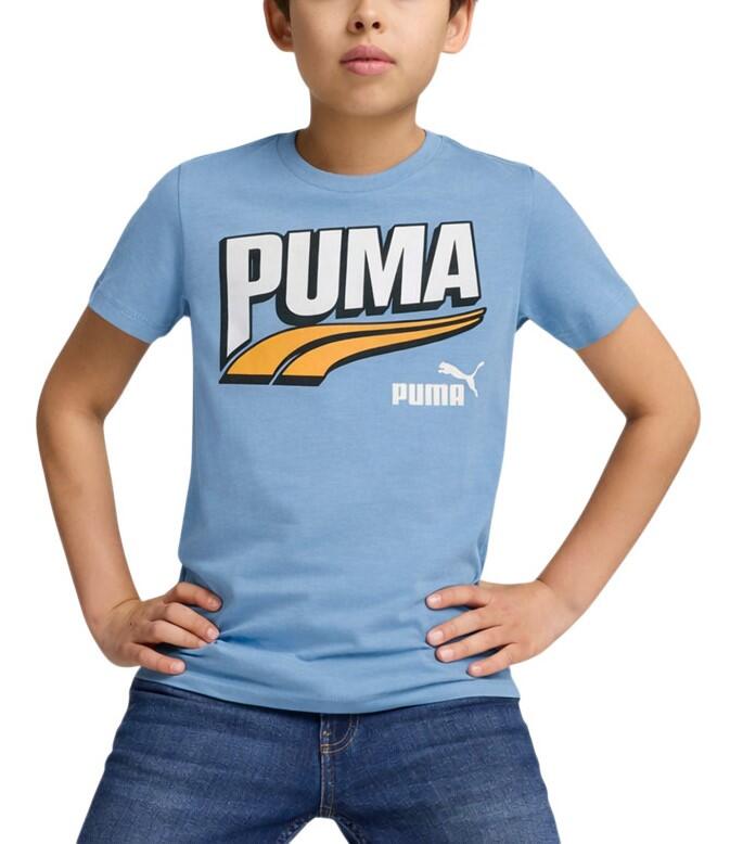 Dziecięca koszulka t-shirt chłopięca bawełniana PUMA ESS+ MID 90s 680294-20