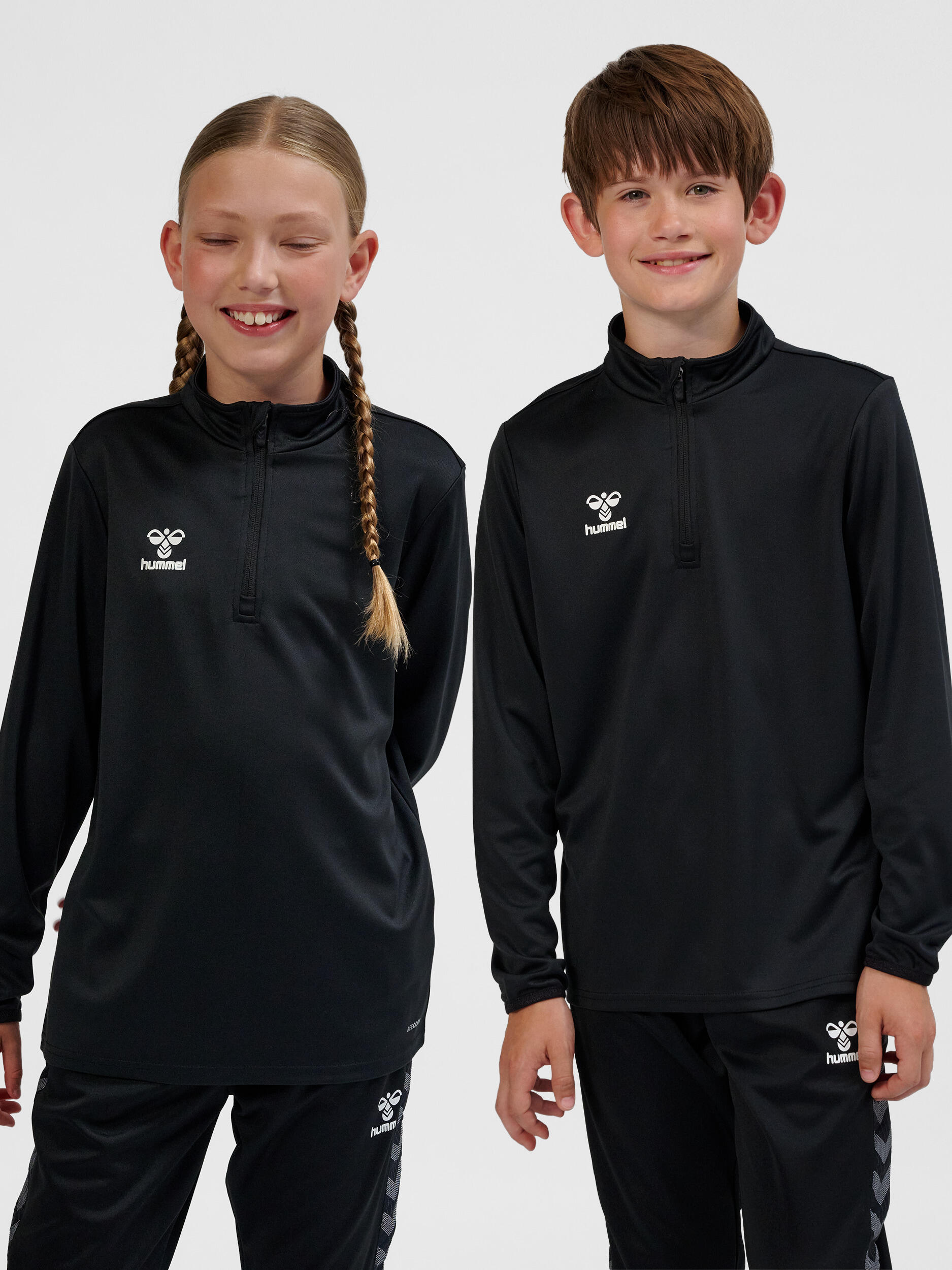 Bluza dziecięca sportowa hmlESSENTIAL HALF-ZIP KIDS