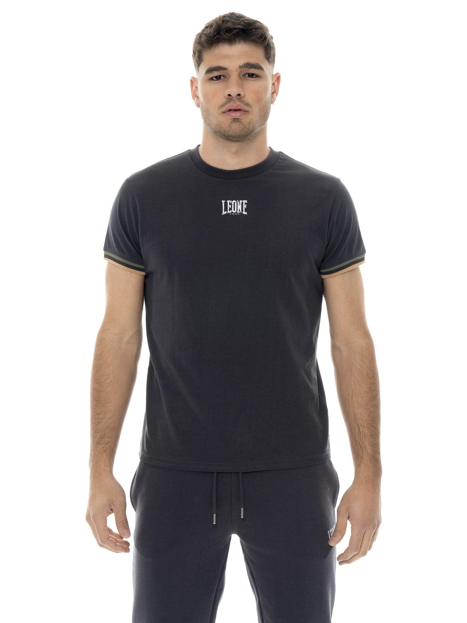 Koszulka męska Leone 1947 Apparel Color Block z krótkim rękawem ze ściągaczami