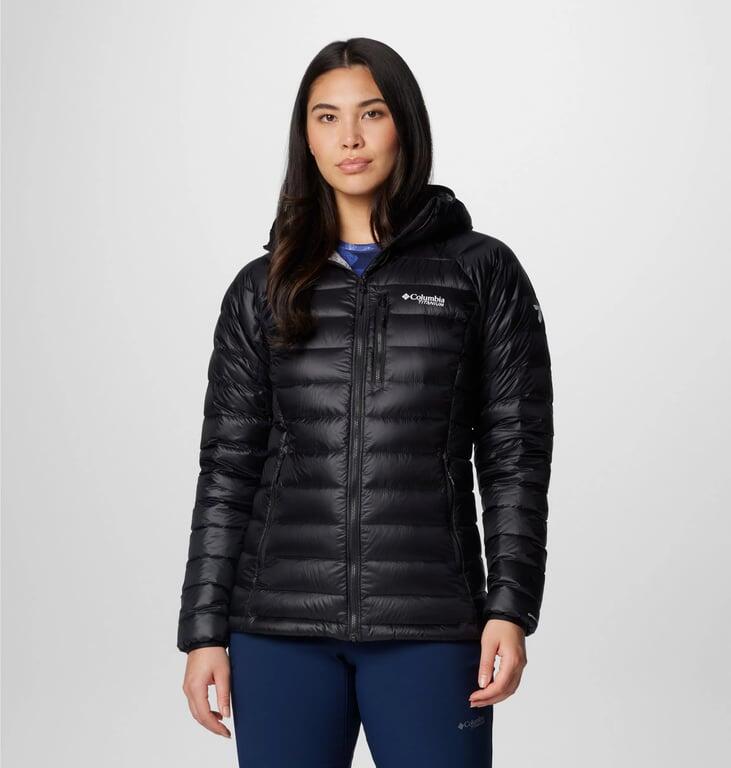 COLUMBIA Kurtka puchowa damska Arctic Crest Down Hooded Jacket black-L