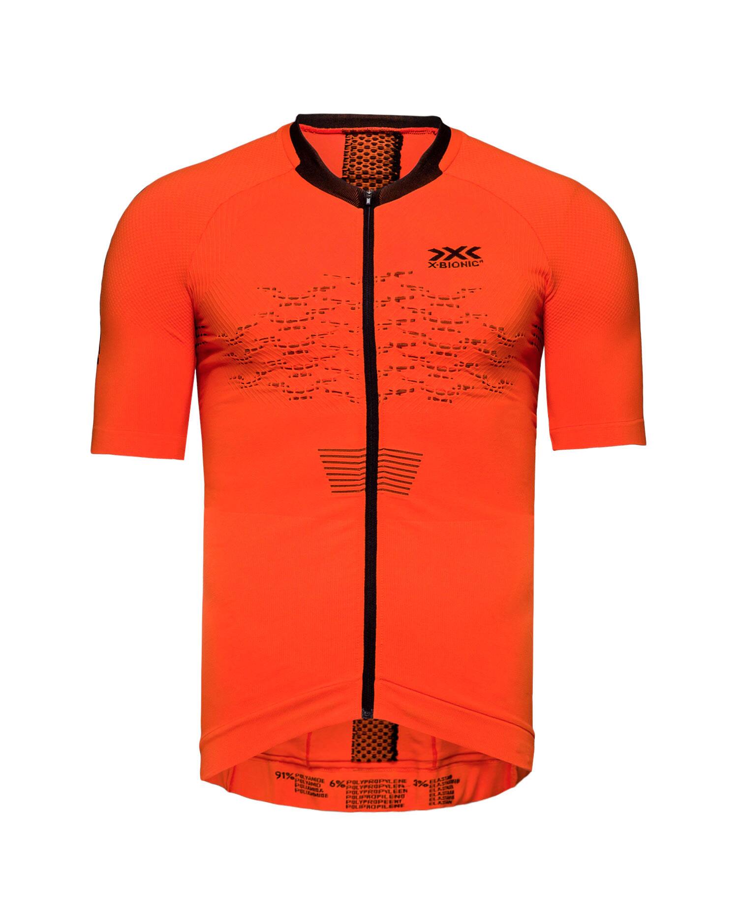 Koszulka rowerowa męska X-Bionic The Trick 4.0 Bike Zip Orange