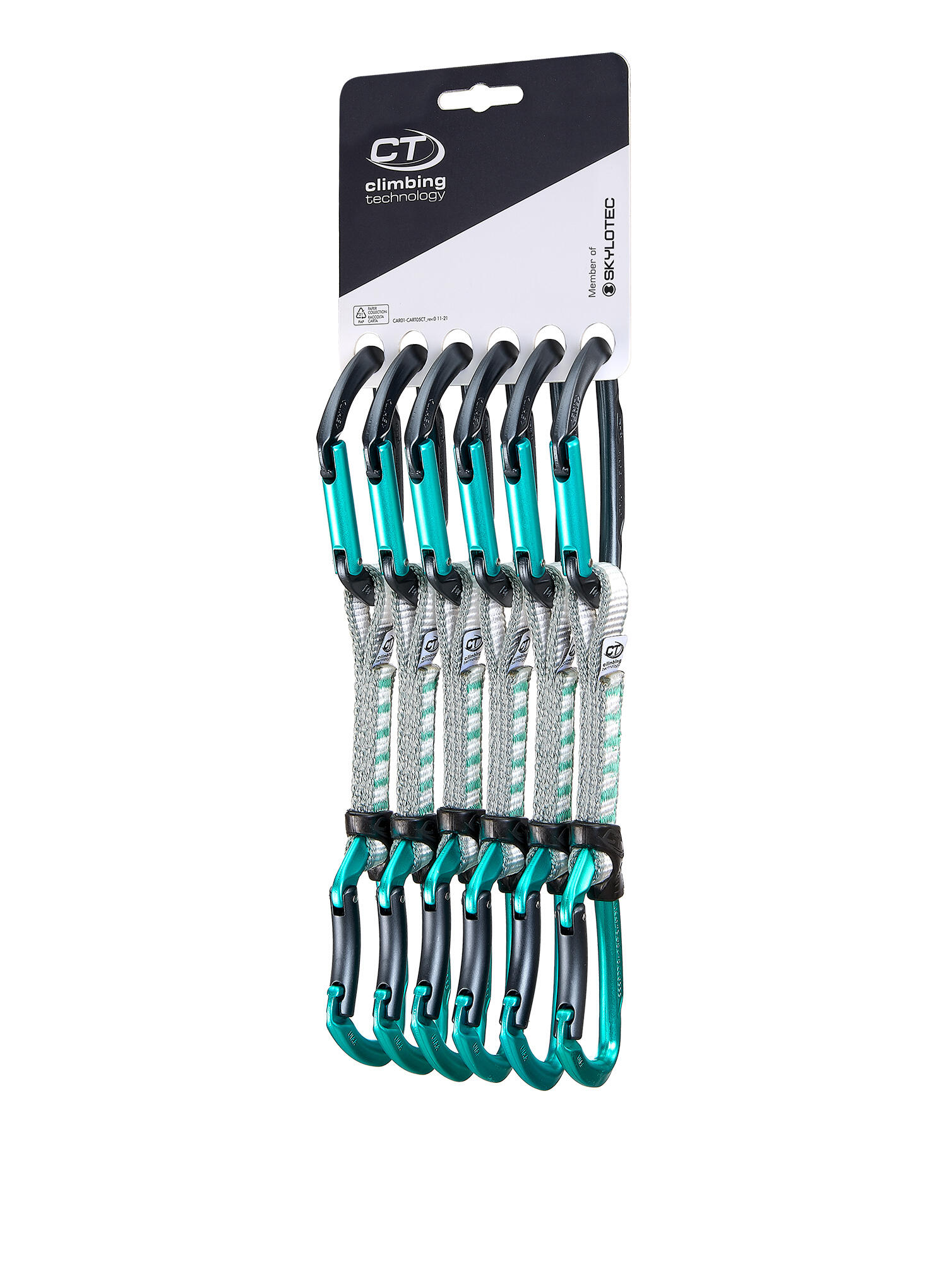 Ekspresy wspinaczkowe Climbing Technology Lime B Set NY 12 cm 6-pack