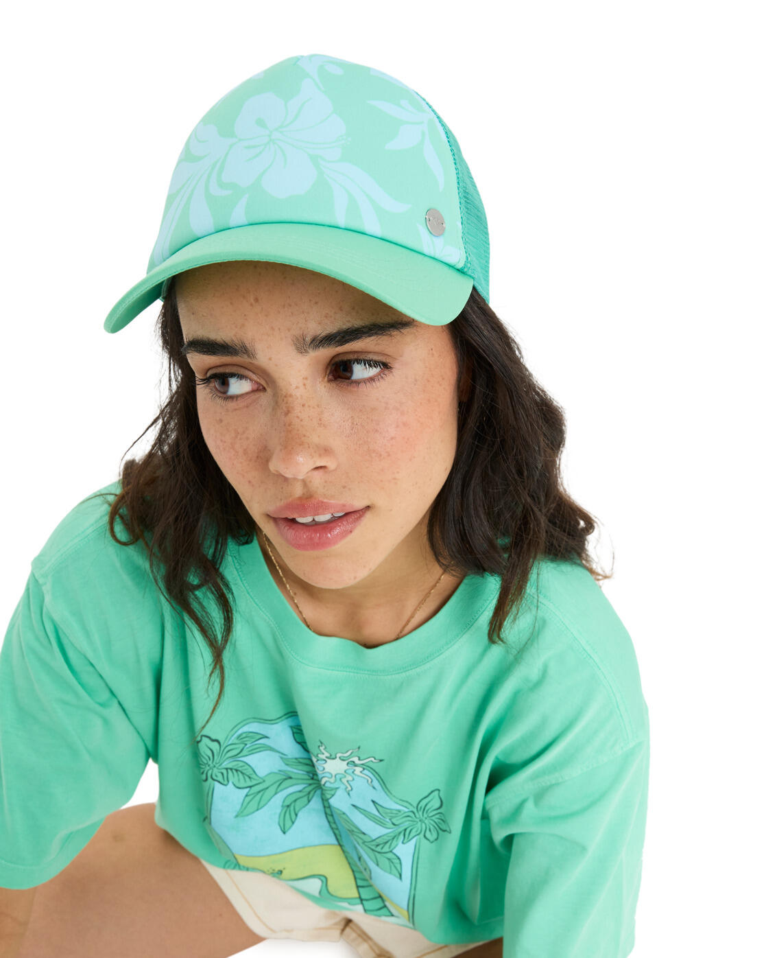 Czapka Trucker dla Kobiety BEAUTIFUL MORNING Zielony