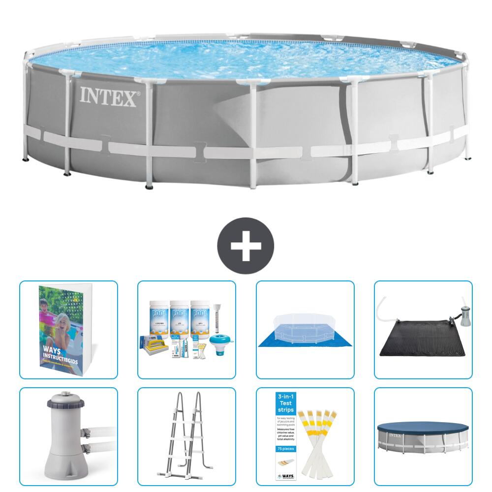 INTEX Basen Prism Frame Okrągły - 427x107 cm - 9-częściowy S632