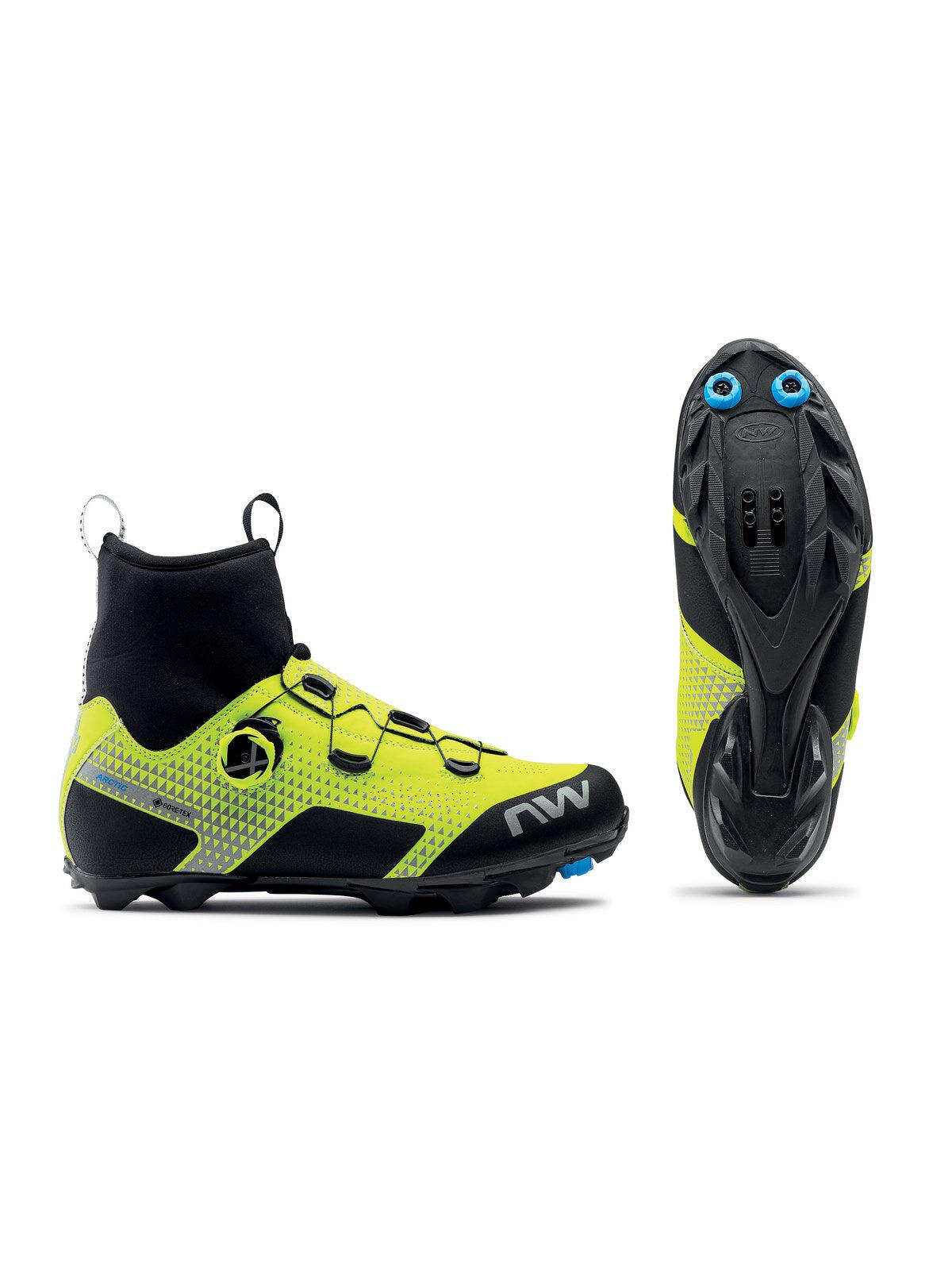 Buty rowerowe MTB gravel męskie NORTHWAVE CELSIUS XC ARCTIC GTX żółte Gore-Tex