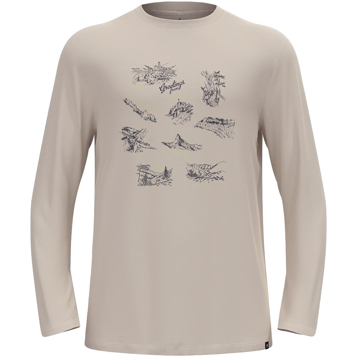 Koszulka z długim rękawem męska ODLO Merino 200 Tourist T-Shirt