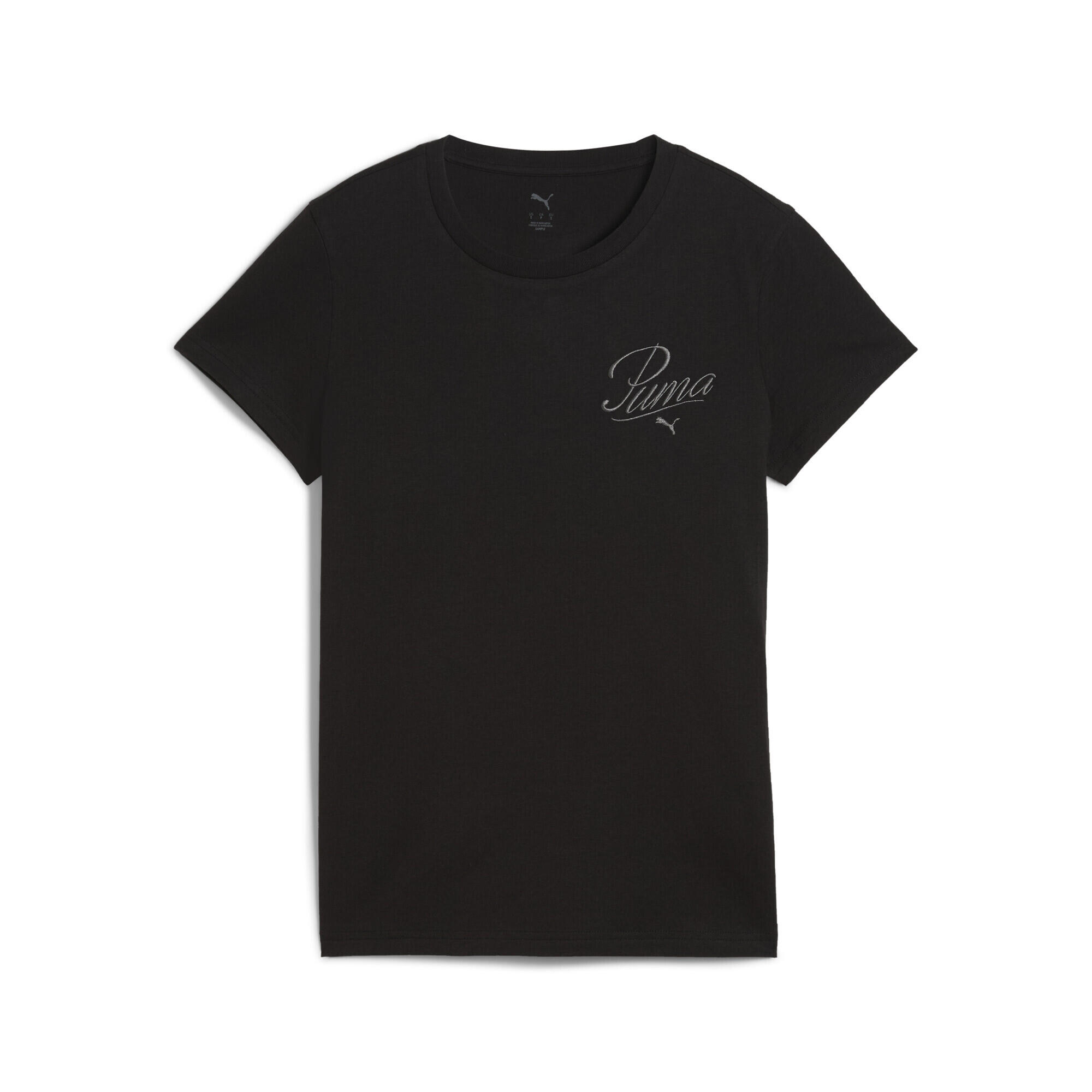 Damska koszulka ESS SCRIPT PUMA Black