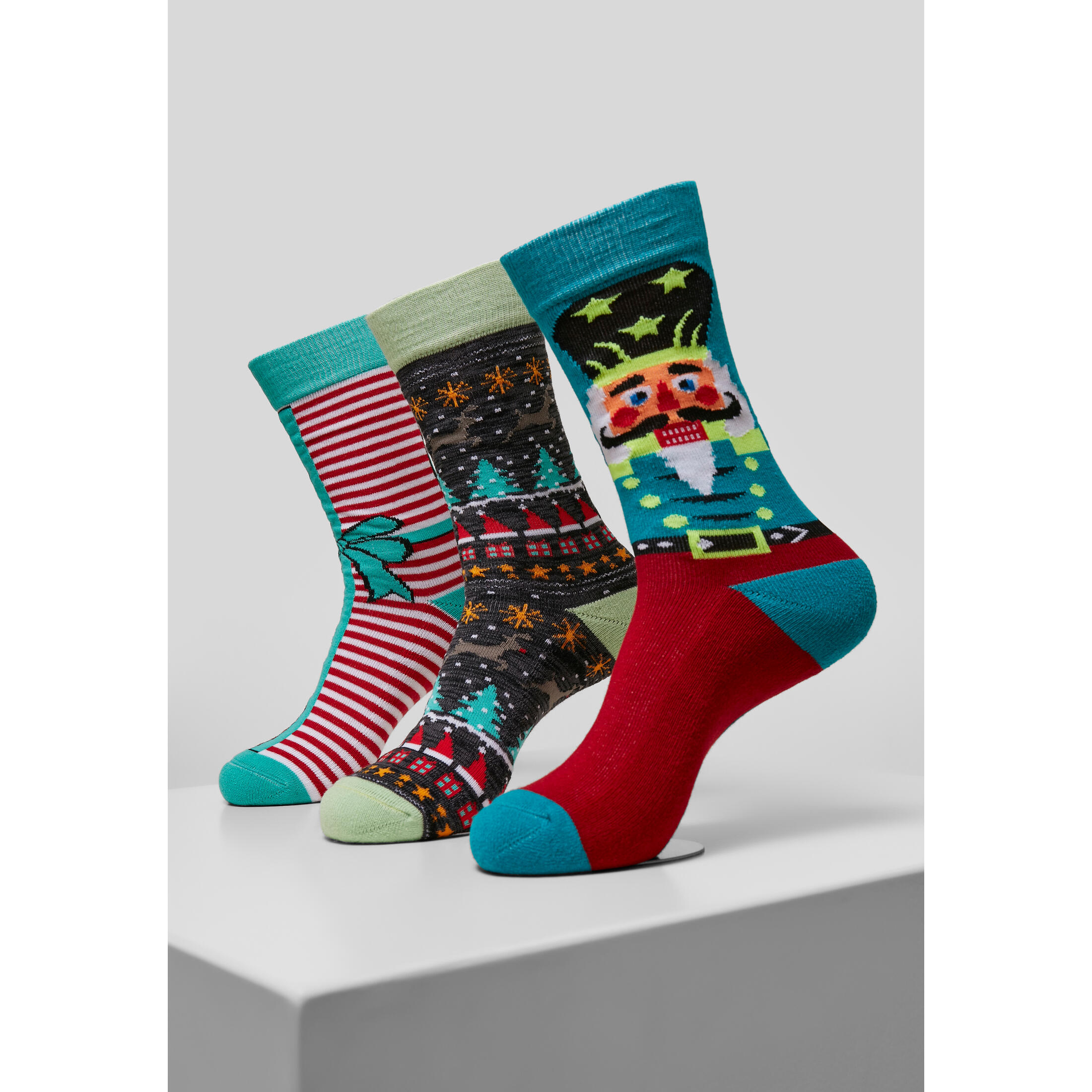 Skarpetki Urban Classics christmas nutcracker (3pcs)