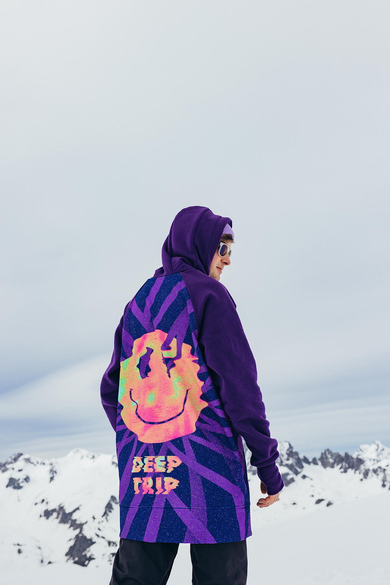 Bluza outdoorowa z kapturem męska DEEP TRIP Mood softshell