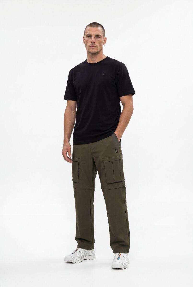 Spodnie Outdoor z Odpinanymi Nogawkami - Turystyka Piesza - Unisex - SOLX - Oliw