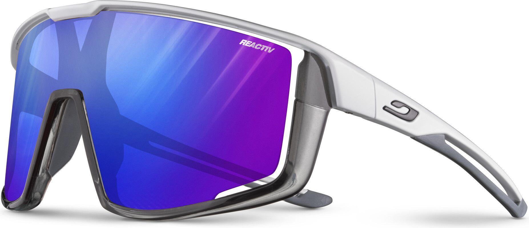 Okulary rowerowe JULBO Fury fotochrom biało szare Reactiv High Contrast kat.1-3