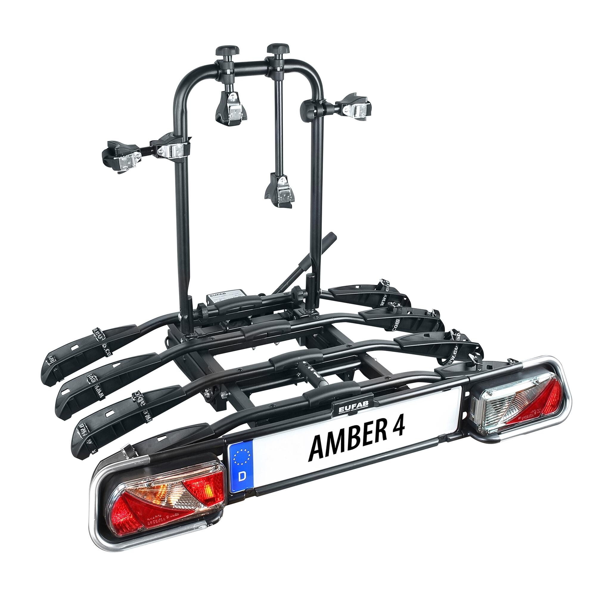 Bagażnik rowerowy na zaczepie uchylnym na 4 rowery Eufab Amber