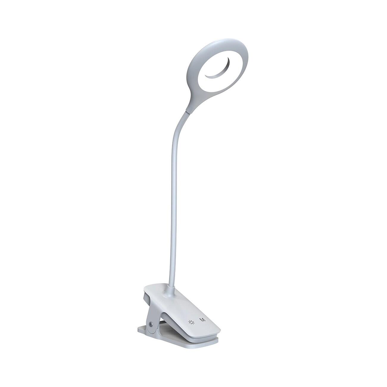 Mini lampka Wozinsky bezprzewodowa lampka led do czytania z klipsem biała