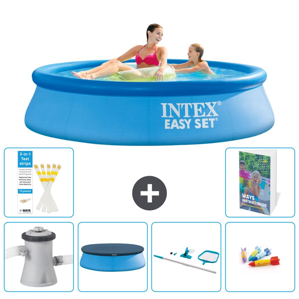 INTEX Basen Easy Set Okrągły - 244x61 cm - 7-częściowy S299