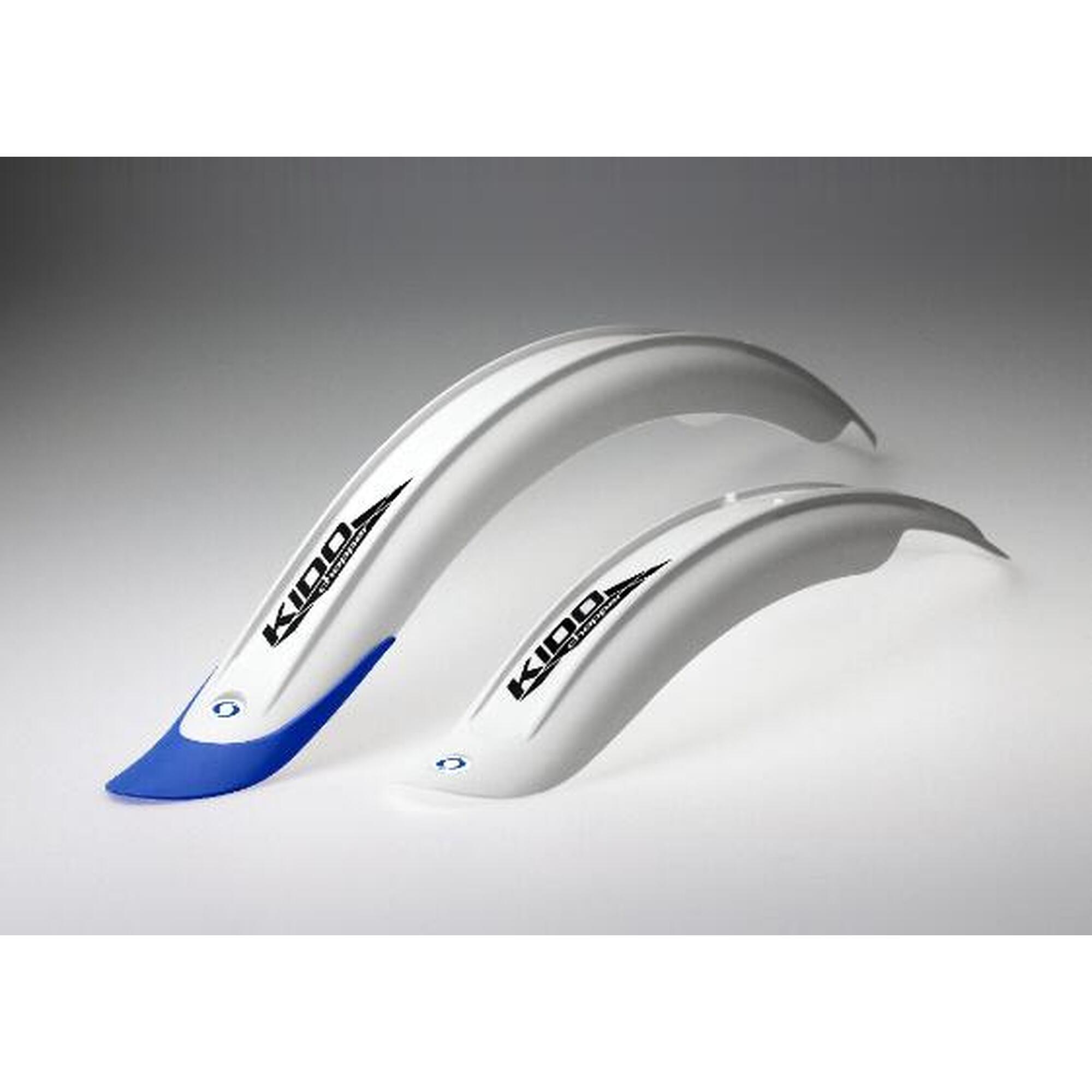 Błotniki Simpla KIDO LONG 16-18 P+T biało/niebieski