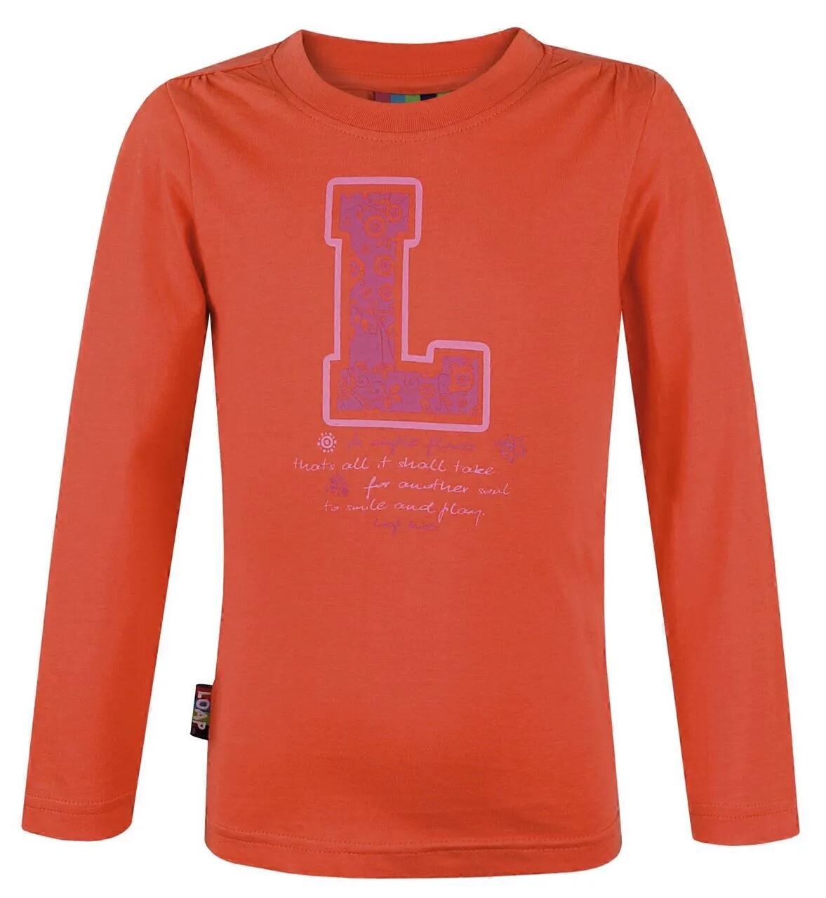 T-shirt dziecięcy Loap Ina pomarańczowy