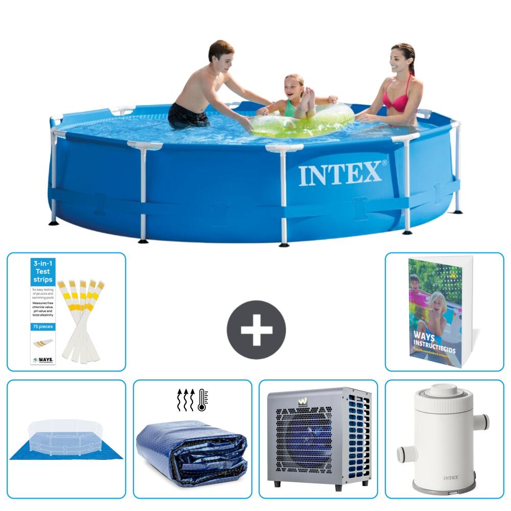 INTEX Basen ze stelażem Okrągły - 305x76 cm - 7-częściowy S104