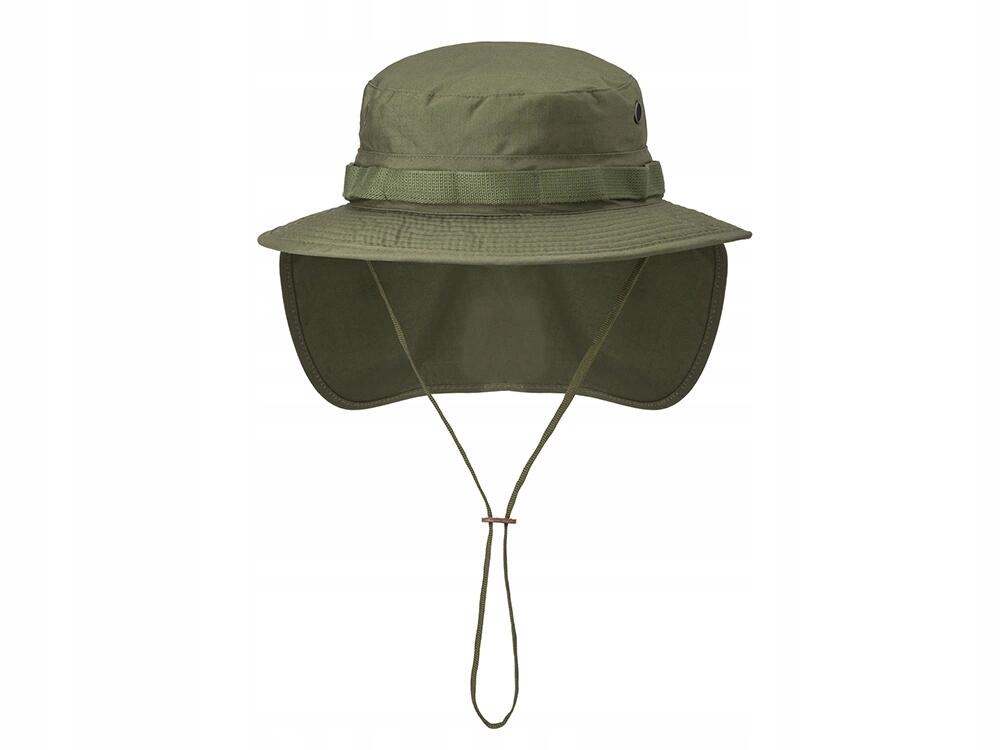 Kapelusz z odpinaną osłoną karku Olive Green