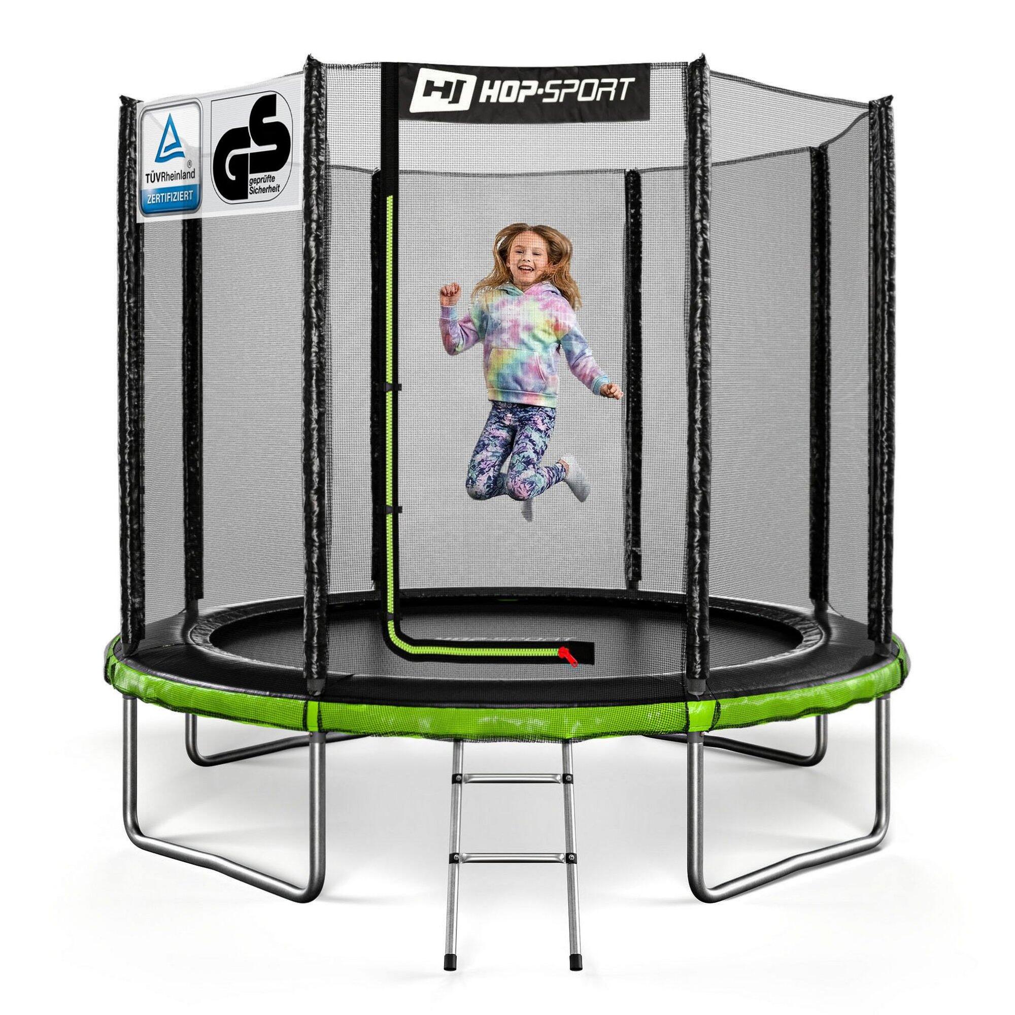 Trampolina 8ft (244cm) Hop-Sport HS-T08A z siatką zewnętrzną